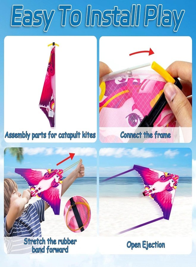 Hymaz 6 Pack Mini Kites for Kids Adults, Finger Launcher Kite for Age 3-5 4-8 8-12, Kids Kites Easy to Fly Ejection Kite, Flying Glider Plane Toys for Beach Outdoor Games Gift - Image 5